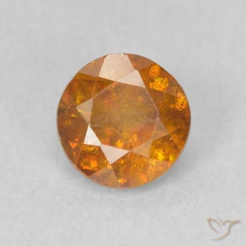 Sphalérite Orange brun naturelle Tour, 0.71 ct, SI