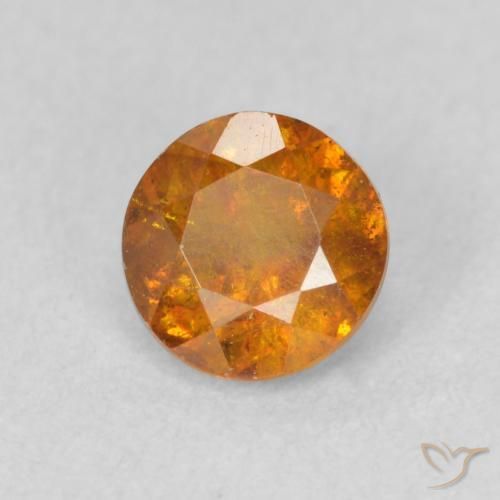 Sphalérite Orange brun naturelle Tour, 0.71 ct, SI