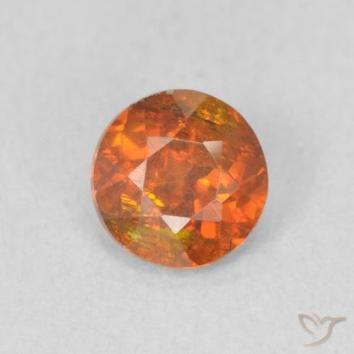 Sphalérite Orange terreux naturelle Tour, 0.52 ct, SI