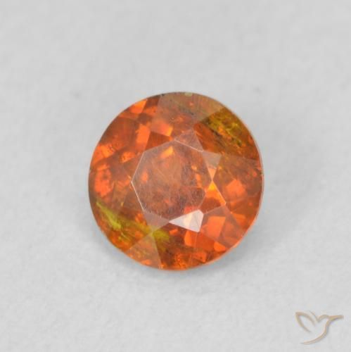 Sphalérite Orange terreux naturelle Tour, 0.52 ct, SI