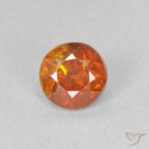 0.48ct Naturel Orange brunâtre Sphalérite, Tour, SI