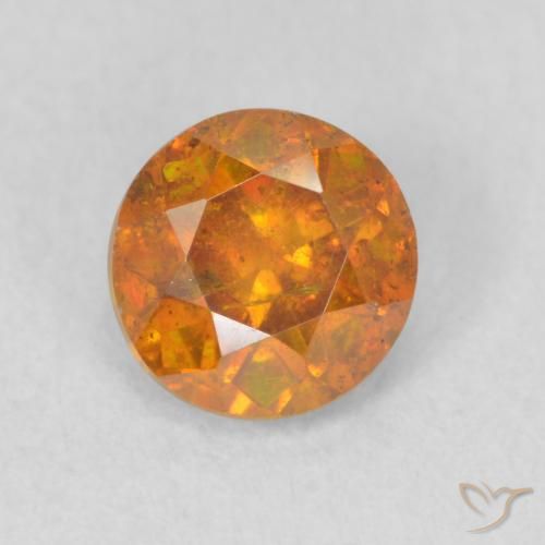 0.78ct Naturel Orange brun Sphalérite, Tour, SI