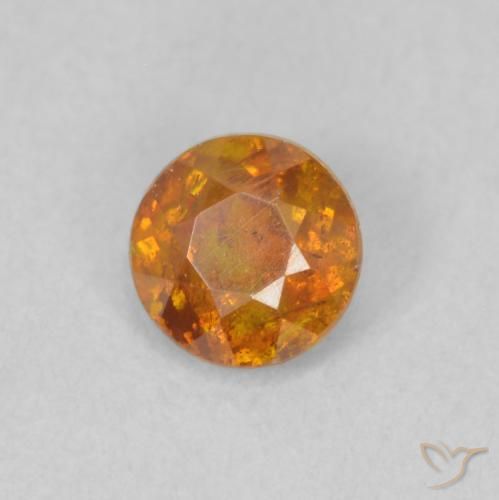 Sphalérite Orange moyen naturelle Tour, 0.46 ct, SI