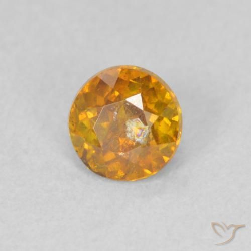 Sphalérite Orange foncé naturelle Tour, 0.44 ct, SI