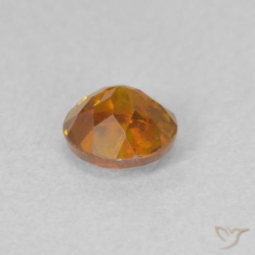 Sphalérite Orange foncé naturelle Tour, 0.44 ct, SI