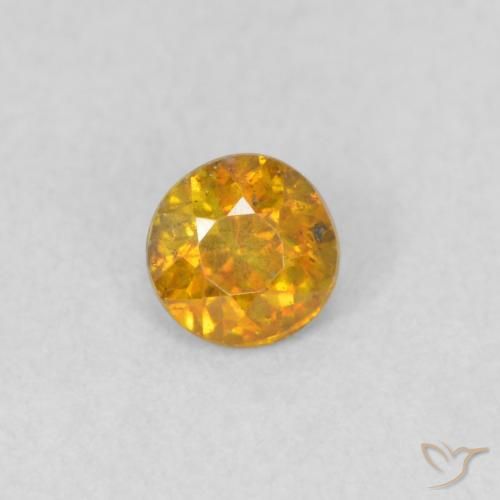 0.27ct Naturel Or moyen Sphalérite, Tour, SI