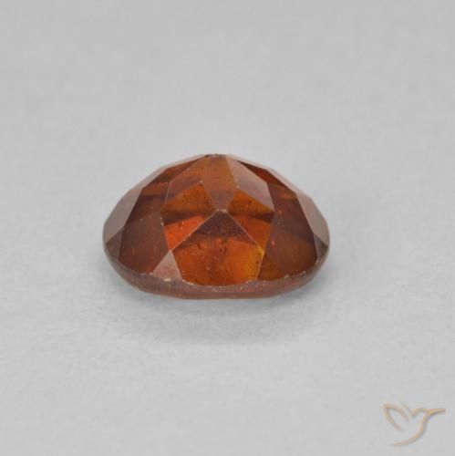 Sphalérite Orange rougeâtre naturelle ovale, 1.42 ct, SI