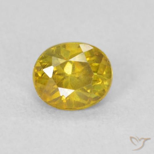0.27ct Naturel Doré Sphalérite, ovale, VS-SI