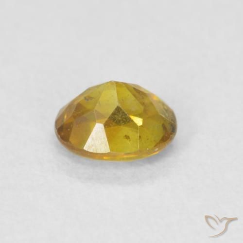 Sphalérite Doré naturelle ovale, 0.27 ct, VS-SI