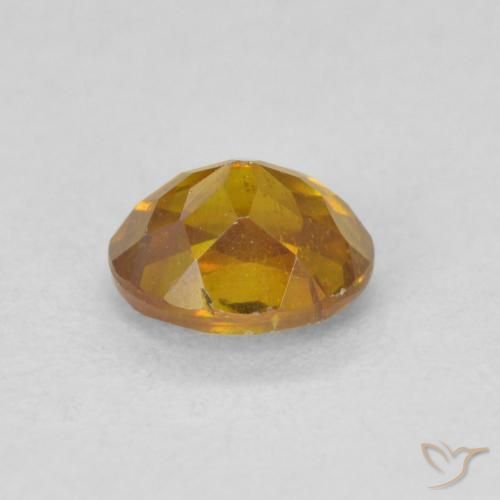 Sphalérite Brun doré naturelle ovale, 0.89 ct, VS-SI