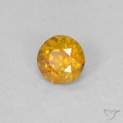 Sphalérite Medium Light-Orange naturelle Tour, 0.21 ct, SI