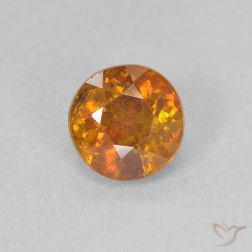 0.81ct Naturel Orange brun Sphalérite, Tour, SI