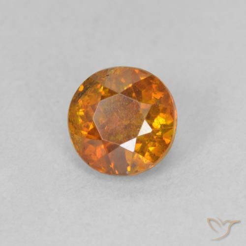 Sphalérite Orange brun naturelle Tour, 0.81 ct, SI