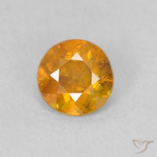 Sphalérite Miel Orange naturelle Tour, 0.42 ct, SI