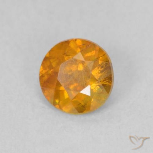 Sphalérite Miel Orange naturelle Tour, 0.42 ct, SI