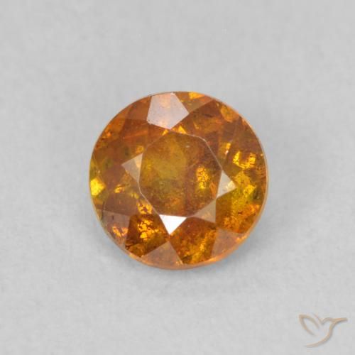 Sphalérite Orange terre naturelle Tour, 0.49 ct, SI