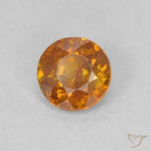 Sphalérite Orange terre naturelle Tour, 0.49 ct, SI