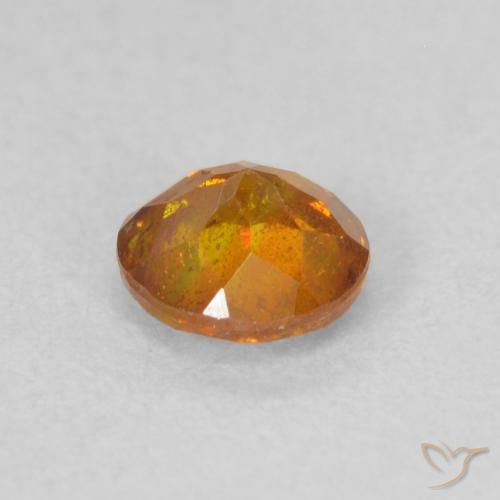 Sphalérite Orange terre naturelle Tour, 0.49 ct, SI