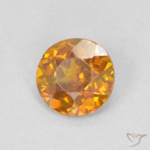 Sphalérite Orange foncé naturelle Tour, 0.47 ct, SI