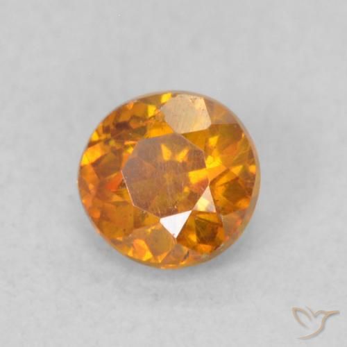 Sphalérite Orange moyen naturelle Tour, 0.35 ct, VS-SI