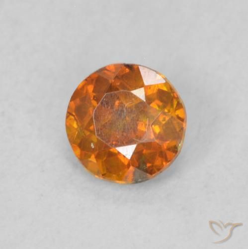 Sphalérite Orange terre naturelle Tour, 0.27 ct, VS-SI