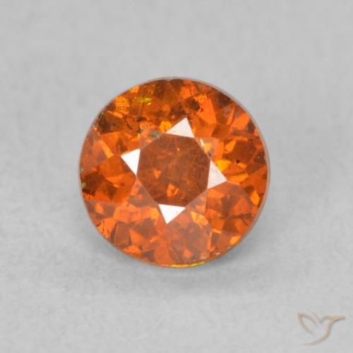 0.59ct Naturel Orange foncé Sphalérite, Tour, VS-SI