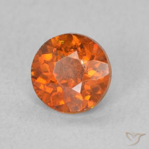 Sphalérite Orange foncé naturelle Tour, 0.59 ct, VS-SI