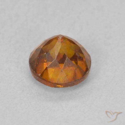 Sphalérite Orange foncé naturelle Tour, 0.73 ct, VS-SI