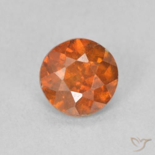0.61ct Naturel Orange moyen Sphalérite, Tour, SI