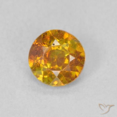 0.58ct Naturel Orange brunâtre Sphalérite, Tour, SI