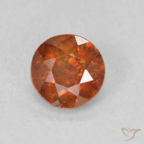 0.72ct Naturel Orange rougeâtre Sphalérite, Tour, SI