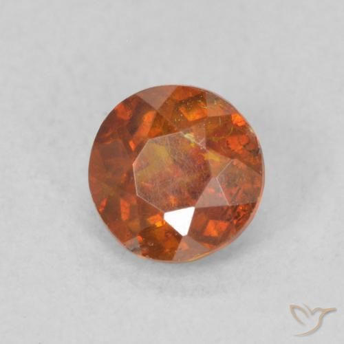 Sphalérite Orange rougeâtre naturelle Tour, 0.72 ct, SI