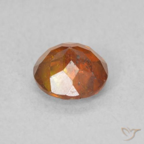 Sphalérite Orange rougeâtre naturelle Tour, 0.72 ct, SI