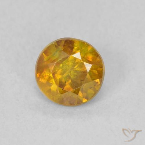 0.62ct Naturel Brun doré Sphalérite, Tour, SI