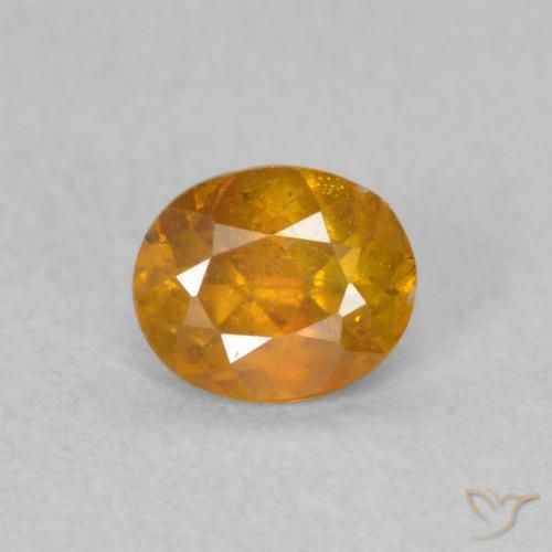 0.50ct Naturel Brun doré Sphalérite, ovale, SI
