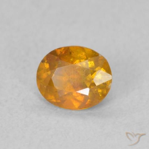Sphalérite Brun doré naturelle ovale, 0.50 ct, SI