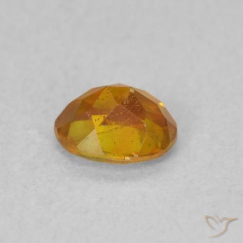 Sphalérite Brun doré naturelle ovale, 0.50 ct, SI