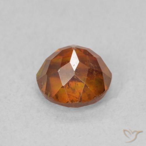 Sphalérite Medium Dark-Orange naturelle Tour, 0.85 ct, SI
