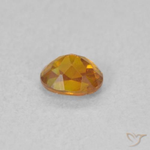 Sphalérite Orange foncé naturelle ovale, 0.33 ct, SI