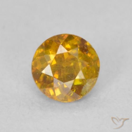 Sphalérite Orange terre naturelle Tour, 0.39 ct, SI