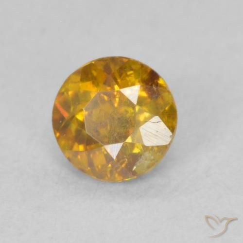Sphalérite Orange terre naturelle Tour, 0.39 ct, SI