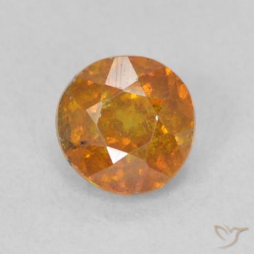 0.48ct Naturel Orange vif Sphalérite, Tour, SI
