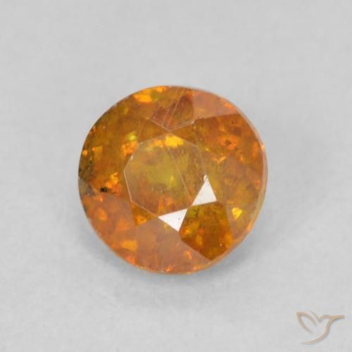 Sphalérite Orange vif naturelle Tour, 0.48 ct, SI