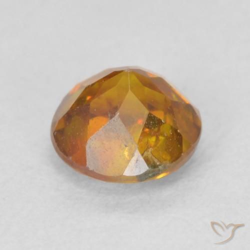 Sphalérite Orange terre naturelle Tour, 0.64 ct, SI