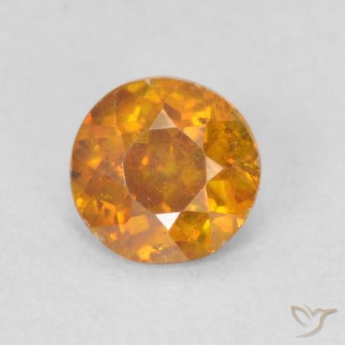 Sphalérite Orange moyen naturelle Tour, 0.42 ct, SI