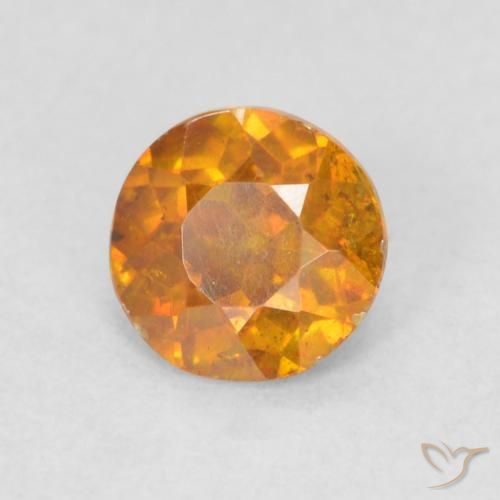 Sphalérite Orange moyen naturelle Tour, 0.42 ct, SI