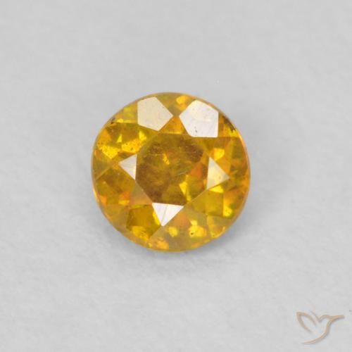 Sphalérite Orange Doré naturelle Tour, 0.30 ct, SI