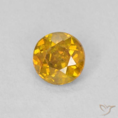 Sphalérite Orange Doré naturelle Tour, 0.30 ct, SI