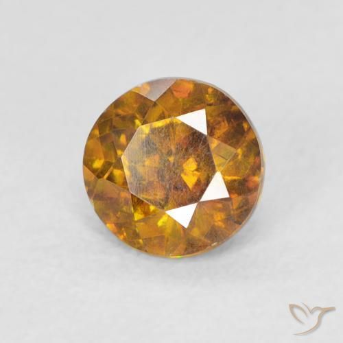 Sphalérite Brun doré naturelle Tour, 0.92 ct, VS-SI