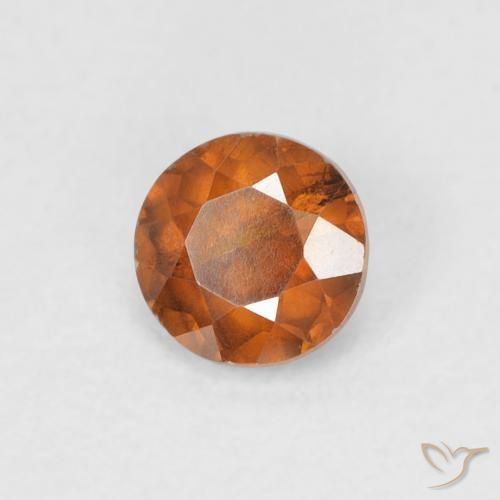 Sphalérite Orange foncé naturelle Tour, 0.62 ct, VS-SI